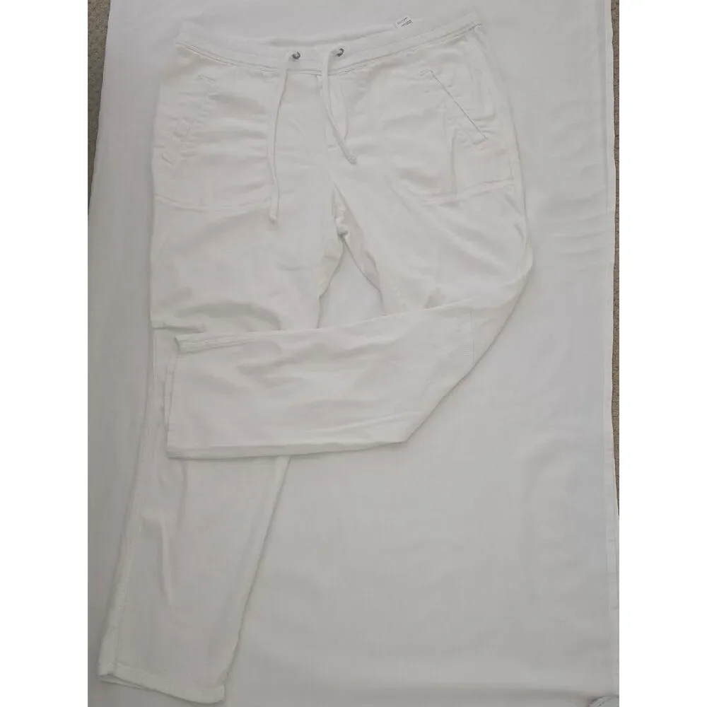 James Perse White Elastic Waist Lounge Pants‎ 4 XL